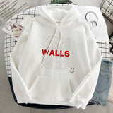 Woloong Walls Merch Women Hoodies Louis Tomlinson Smiley Face Sweatshirt Harajuku Oversized Hoodie Streetwear Clothes Winter Coat