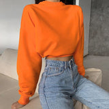 Crewneck Sweatshirt Women Tops Long Sleeve Winter Tops for Women  Fall Winter Sweatshirts Vintage Streetwear Women